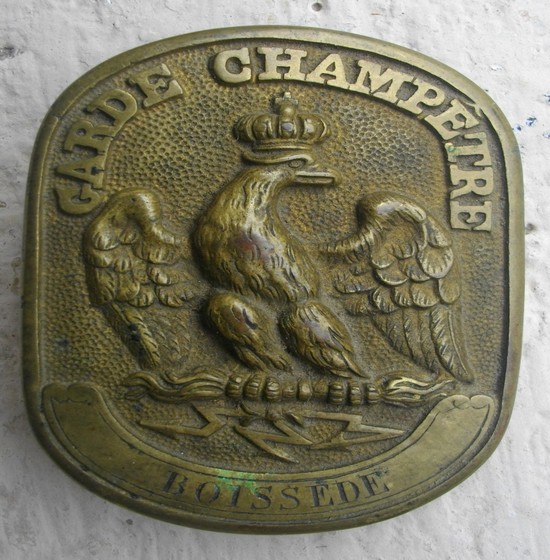 INSIGNE badge garde champêtre premier empire napoléon aigle INSIGNES